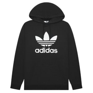 100% Original adidas !  Herstellerfarbe:  Black / White   Obermaterial:  100% Baumwolle   Zustand:  Neu  und  Originalverpackt          Dieser klassische Hoodie ist mit seinem adidas Archiv-Style das ideale Basic. Für ein gemütliches Tragegefühl ist er aus weichem French-Terry. Das extragroße Trefoil Logo auf der Brust sorgt für einen sportlichen Touch und die Rippdetails an Bündchen und Saum lassen das Design schön clean wirken.     adidas arbeitet mit Better Cotton zusammen