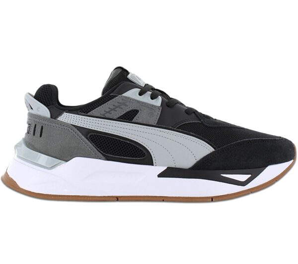 100% Original Puma !  Herstellerfarbe:  Puma Black / Quarry   Obermaterial:  Leder - Textil   Zustand:  Neu  und  Originalverpackt         Mit den Mirage Sport Remix Sneaker erhält Retro-Mode einen ganz neuen eigenen Style. Dieser Stil zelebriert Sport als eine Kunstform mit provokanten Linien und Overlays