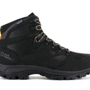 100% Original Jack Wolfskin !  Herstellerfarbe:  Phantom / Burly Yellow XT   Obermaterial:  Leder / Mesh   Zustand:  Neu  und  Originalverpackt         Mit den REBELLION TEXAPORE MID Trekking-Schuhen für Herren bist du bestens ausgestattet für ausgedehnte Tageswanderungen oder mehrtägige Touren in voralpinem Gelände.     Der Schaft aus Nubukleder bietet hohen Tragekomfort und ist besonders strapazierfähig