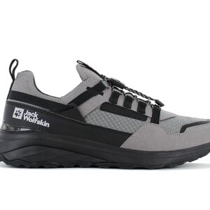 100% Original Jack Wolfskin !  Herstellerfarbe:  Smokey Grey   Obermaterial:  Mesh / Synthetik   Zustand:  Neu  und  Originalverpackt         Die DROMOVENTURE ATHLETIC LOW Outdoor-Schuhe eignen sich perfekt für Reise