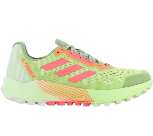 100% Original Adidas !  Herstellerfarbe:  Pulse Lime / Turbo / Cloud White   Obermaterial:  Mesh - Synthetik   Zustand:  Neu  und  Originalverpackt       Rutschige Steine und nasse Trails? Mit diesem adidas Trailrunning-Schuh kein Problem.      Die adidas Terrex Agravic Flow 2 sind komfortable und neutrale Trail-Running-Laufschuhe. Die Laufschuhe sind sowohl für kurze als auch für lange Strecken konzipiert. Zudem fühlt dieses Modell sich auf unterschiedlichen Untergründen und Terrains zu Hause. Das Obermaterial besteht aus flexiblem und atmungsaktivem Mesh-Material