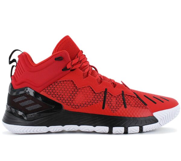 100% Original Adidas !  Herstellerfarbe:  Vivid Red / Core Black / Cloud White   Obermaterial:  Mesh / Synthetik   Zustand:  Neu  und  Originalverpackt         Inspiriert von der erfolgreichen Basketballreise von Derrick Rose