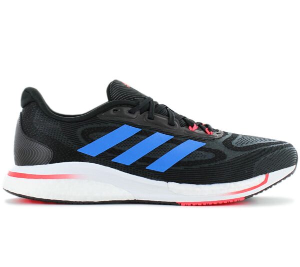 100% Original Adidas !  Herstellerfarbe:  Core Black / Blue Rush / Turbo   Obermaterial:  Mesh - Synthetik   Zustand:  Neu  und  Originalverpackt         Genau wie der Supernova kommt auch dieser adidas Laufschuh mit einer Kombi aus BOOST und Bounce. Aber das Plus im Namen steht für ein paar extra Upgrades