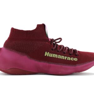 100% Original Adidas !  Herstellerfarbe:  Burgundy / Yellow / Pink   Obermaterial:  PRIMEKNIT Obermaterial   Zustand:  Neu  und  Originalverpackt         Adidas kreiert in Kollaboration mit Pharrell Williams ein richtiges Highlight. Der Human Race Sichona steht für Selbstausdruck und ist mit den Farben Collegiate-Burgundy