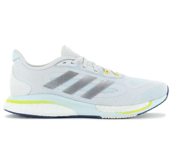 100% Original Adidas !  Herstellerfarbe:  Cry white / Silver Metallic / Bliblue   Obermaterial:  Mesh - Synthetik   Zustand:  Neu  und  Originalverpackt         Genau wie der Supernova kommt auch dieser adidas Laufschuh mit einer Kombi aus BOOST und Bounce. Aber das Plus im Namen steht für ein paar extra Upgrades