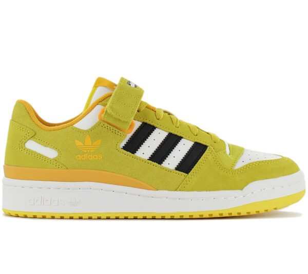 100% Original Adidas !  Herstellerfarbe:  Team Yellow / Core Black / Off White   Obermaterial:  Leder   Zustand:  Neu  und  Originalverpackt         Der adidas Forum feierte 1984 sein Debüt und eroberte nach dem Basketballplatz auch die Musikszene. Diese Version bringt den 80s-Style