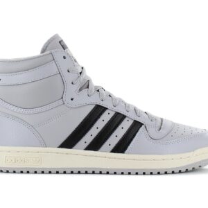 100% Original Adidas !  Herstellerfarbe:  Grey Two / Core Black / Cream White   Obermaterial:  Leder   Zustand:  Neu  und  Originalverpackt         Ein klassischer Sneaker mit  Basketball-DNA der 80er. Das schicke Obermaterial aus Leder betont die OG-Details und lässt dich zu Vintage-Vibes grooven. Die Zwischensohle und Laufsohle aus hochwertigem Gummi bringen deinen Laufkomfort auf das nächste Level. Damit sorgst du garantiert für Aufsehen!      Runde Schuhspitze.  Obermaterial aus Leder.  Schnürung für Style und optimalen Sitz.  Komfortable Polsterung am Bund und Zunge.  Gummi-Cupsohle.  High-Top-Sneaker mit B-Ball-Vibe.  Innenfutter Textil.