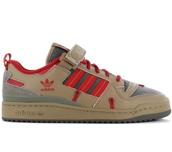 100% Original Adidas !  Herstellerfarbe:  Cardboard / Scarlet / Utility Grey   Obermaterial:  Leder / Textil   Zustand:  Neu  und  Originalverpackt         Der adidas Forum 84 Camp Low Cardboard-Scarlet Sneaker ist perfekt für alle