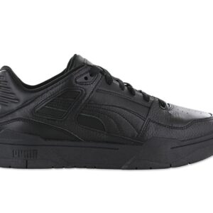 100% Original Puma !  Herstellerfarbe:  Puma Black / Puma Black   Obermaterial:  Leder   Zustand:  Neu  und  Originalverpackt         Bereits 1987 betrat der PUMA Slipstream als Basketball-Sneaker die Bühne. Ein hochfliegender Statement-Sneaker. Das Revamping des Originals bringt eine ganz neue Energie ins Spiel und bleibt dabei seinen sportlichen Wurzeln treu.      Obermaterial aus Leder fühlt sich vom ersten Tag an bequem an.   Von Basketball inspirierter Sneaker.  Schnürung für individuellen Style und optimalen Sitz.  Komfortable Polsterung am Bund und Zunge.  Außensohle aus Gummi.  PUMA Formstrip an der Innen- und Außenseite.  PUMA Cat Logo auf der Rückseite.  SOFTFOAM+: Step-in-Komfort-Einlegesohle