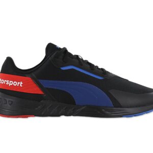 100% Original Puma !  Herstellerfarbe:  Puma Black - Pro Blue - Pop Red   Obermaterial:  Textil - Mesh   Zustand:  Neu  und  Originalverpackt         Die BMW M Motorsport Tiburion Motorsport Schuhe sind meisterhaft konstruiert und erinnern an die Majestät und die fließenden Linien dieser Renngrößen.      Niedriger Schnitt.  Obermaterial aus Textil- Mesh mit Synthetik Overlays.  Schnürung für individuellen Style und optimalen Sitz.  Komfortable Polsterung am Bund und Zunge.  Laufsohle aus Gummi.  PUMA Formstreifen an der Außenseite.  BMW M Motorsport Emblem.  Innenfutter Textil.