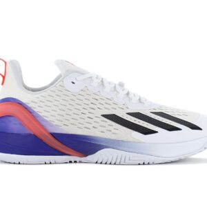 100% Original Adidas !  Herstellerfarbe:  Cloud White / Core Black / Solar Red   Obermaterial:  Mesh / Synthetik   Zustand:  Neu  und  Originalverpackt         Mit dem innovativen Adizero Cybersonic kannst Du Deine Stärke voll ausspielen. Maximale Beschleunigung