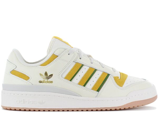 100% Original Adidas !  Herstellerfarbe:  Cream White / Bold Gold / Crew Green   Obermaterial:  Leder   Zustand:  Neu  und  Originalverpackt         Dieser Forum Low Classic Schuh verpasst der legendären Silhouette ein modernes Update. Das Signature-Design kommt mit einer stylishen Außensohle aus Naturgummi für optimale Traktion. Mit seinem Obermaterial aus Leder und Nubuk ist er der perfekte Begleiter für deinen aktiven Lifestyle.      Obermaterial aus Full-Grain-Leder