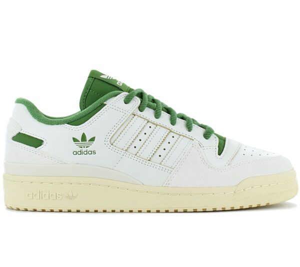 100% Original Adidas !  Herstellerfarbe:  Off White / Cream White / Easy Yellow   Obermaterial:  Leder   Zustand:  Neu  und  Originalverpackt         Erlebe Vintage-Vibes mit diesen adidas Forum 84 Low Schuhen. Sie verleihen jedem Look gewisses Etwas. Weiches Premium-Leder auf dem Obermaterial. Die kontrastreiche Textilzunge und das gestickte Trefoil ragen im echten OG-Stil hervor.      Obermaterial aus Leder.  Vom Basketball inspirierte Schuhe.  Schnürsenkel für individuellen Style und optimalen Sitz.  Komfortable Polsterung am Bund und Zunge.  Laufsohle aus Gummi.  Markante Gummi-Cupsohle.  adidas Details.  Innenfutter Textil.