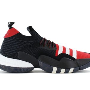 100% Original Adidas !  Herstellerfarbe:  Core Black / Better Scarlet / Off White   Obermaterial:  Mesh - Textil - Synthetik   Zustand:  Neu  und  Originalverpackt         Beim neuesten Signature-Schuh von adidas Basketball und Trae Young dreht sich alles um Agilität und Speed ? die beiden Elemente