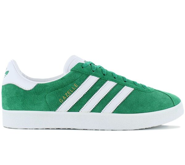 100% Original Adidas !  Herstellerfarbe:  Green / Cloud White / Gold Metallic   Obermaterial:  Suede-Leder   Zustand:  Neu  und  Originalverpackt         Gazelle hat zwar als Sneaker angefangen