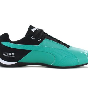 100% Original Puma !  Herstellerfarbe:  Spectra Green / Black   Obermaterial:  Leder / Synthetik   Zustand:  Neu  und  Originalverpackt          Der Mercedes AMG Petronas F1 - Future Cat OG - verkörpert nicht nur die Geschichte von Puma Motorsport