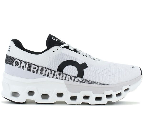 100% Original ON Running !  Herstellerfarbe:  White / Frost   Obermaterial:  Mesh - Synthetik   Zustand:  Neu  und  Originalverpackt         Cloudmonster 2 - Ein monstermässiger Laufschuh. Von ON bisher wildeste Kreation. Massive Cloud-Elemente und das einzigartige Speedboard® sorgen für kraftvolle Abstösse