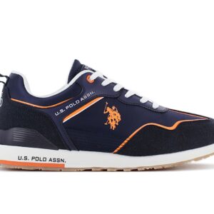 100% Original U.S. Polo Assn !  Herstellerfarbe:  Dbl-Ora02   Obermaterial:  Mesh - Leder - Synthetik   Zustand:  Neu  und  Originalverpackt         Der coole Alltags-Sneaker U.S. POLO ASSN. Das Obermaterial besteht aus strapazierfähigem Material mit hervorragender Atmungsaktivität. Dies sind äußerst bequeme Schuhe für den täglichen Gebrauch - insbesondere für die Stadt.      Der Schaft besteht aus strapazierfähigem Material mit hervorragender Atmungsaktivität.  Markendetails.  Schnürung für individuellen Style und optimalen Sitz.  Komfortable Polsterung am Schaftrand und Zunge.  Die Sohle dieser Schuhe besteht aus einem innovativen Material.  Atmungsaktiv.  Innenfutter Textil.