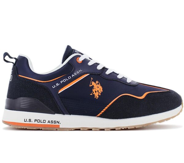 100% Original U.S. Polo Assn !  Herstellerfarbe:  Dbl-Ora02   Obermaterial:  Mesh - Leder - Synthetik   Zustand:  Neu  und  Originalverpackt         Der coole Alltags-Sneaker U.S. POLO ASSN. Das Obermaterial besteht aus strapazierfähigem Material mit hervorragender Atmungsaktivität. Dies sind äußerst bequeme Schuhe für den täglichen Gebrauch - insbesondere für die Stadt.      Der Schaft besteht aus strapazierfähigem Material mit hervorragender Atmungsaktivität.  Markendetails.  Schnürung für individuellen Style und optimalen Sitz.  Komfortable Polsterung am Schaftrand und Zunge.  Die Sohle dieser Schuhe besteht aus einem innovativen Material.  Atmungsaktiv.  Innenfutter Textil.