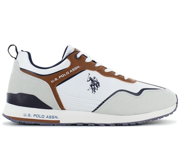 100% Original U.S. Polo Assn !  Herstellerfarbe:  Whi-Cu001   Obermaterial:  Mesh - Leder - Synthetik   Zustand:  Neu  und  Originalverpackt         Der coole Alltags-Sneaker von U.S. Polo Assn. Das Obermaterial besteht aus strapazierfähigem Material mit hervorragender Atmungsaktivität. Dies sind äußerst bequeme Schuhe für den täglichen Gebrauch - insbesondere für die Stadt.      Der Schaft besteht aus strapazierfähigem Material mit hervorragender Atmungsaktivität.  Markendetails.  Schnürung für individuellen Style und optimalen Sitz.  Komfortable Polsterung am Schaftrand und Zunge.  Die Sohle dieser Schuhe besteht aus einem innovativen Material.  Atmungsaktiv.  Innenfutter Textil.