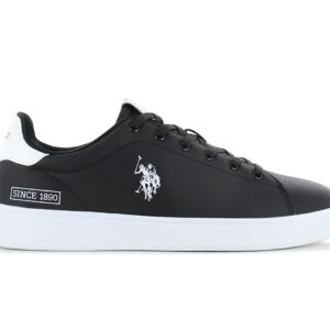 100% Original U.S. POLO ASSN. !  Herstellerfarbe:  Black / White 03   Obermaterial:  Leder - Synthetik   Zustand:  Neu  und  Originalverpackt         Der coole Alltags-Sneaker von U.S. POLO ASSN. Das Obermaterial besteht aus strapazierfähigem Material mit hervorragender Atmungsaktivität. Dies sind äußerst bequeme Schuhe für den täglichen Gebrauch - insbesondere für die Stadt.      Der Schaft besteht aus strapazierfähigem Material mit hervorragender Atmungsaktivität.  Markendetails.  Schnürung für individuellen Style und optimalen Sitz.  Komfortable Polsterung am Schaftrand und Zunge.  Die Sohle dieser Schuhe besteht aus einem innovativen Material.  Atmungsaktiv.  Innenfutter Textil.