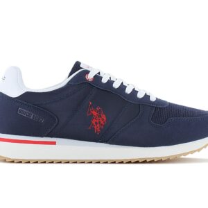 100% Original U.S. POLO ASSN. !  Herstellerfarbe:  Blu5   Obermaterial:  Textil - Mesh - Synthetik   Zustand:  Neu  und  Originalverpackt         Der coole Alltags-Sneaker von U.S. POLO ASSN. Das Obermaterial besteht aus strapazierfähigem Material mit hervorragender Atmungsaktivität. Dies sind äußerst bequeme Schuhe für den täglichen Gebrauch - insbesondere für die Stadt.      Der Schaft besteht aus strapazierfähigem Material mit hervorragender Atmungsaktivität.  Markendetails.  Schnürung für individuellen Style und optimalen Sitz.  Komfortable Polsterung am Schaftrand und Zunge.  Die Sohle dieser Schuhe besteht aus einem innovativen Material.  Atmungsaktiv.  Innenfutter Textil.