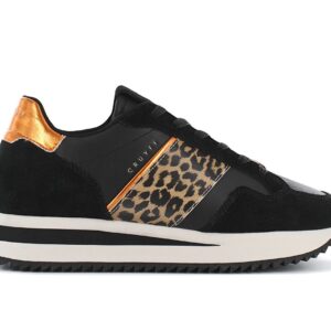 100% Original CRUYFF !  Herstellerfarbe:  Black / Leopard   Obermaterial:  Leder / Synthetik   Zustand:  Neu  und  Originalverpackt         Der Cruyff Solana Sneaker für Damen in Schwarz und Leopard. Eine luxuriöse Silhouette