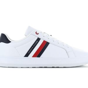 100% Original Tommy Hilfiger !  Herstellerfarbe:  White   Obermaterial:  Leder   Zustand:  Neu  und  Originalverpackt         Dieser coole Low-Top Sneaker aus geschmeidigem Leder wird durch klare Linien definiert und mit Tommy Hilfiger Branding abgerundet.Vielseitig kombinierbar dank des zeitlosen Designs.       Low Cut Design.  Strapazierfähiges Leder Obermaterial.  Cupsohle.  Runde Schuhspitze.  Logo an der Zunge