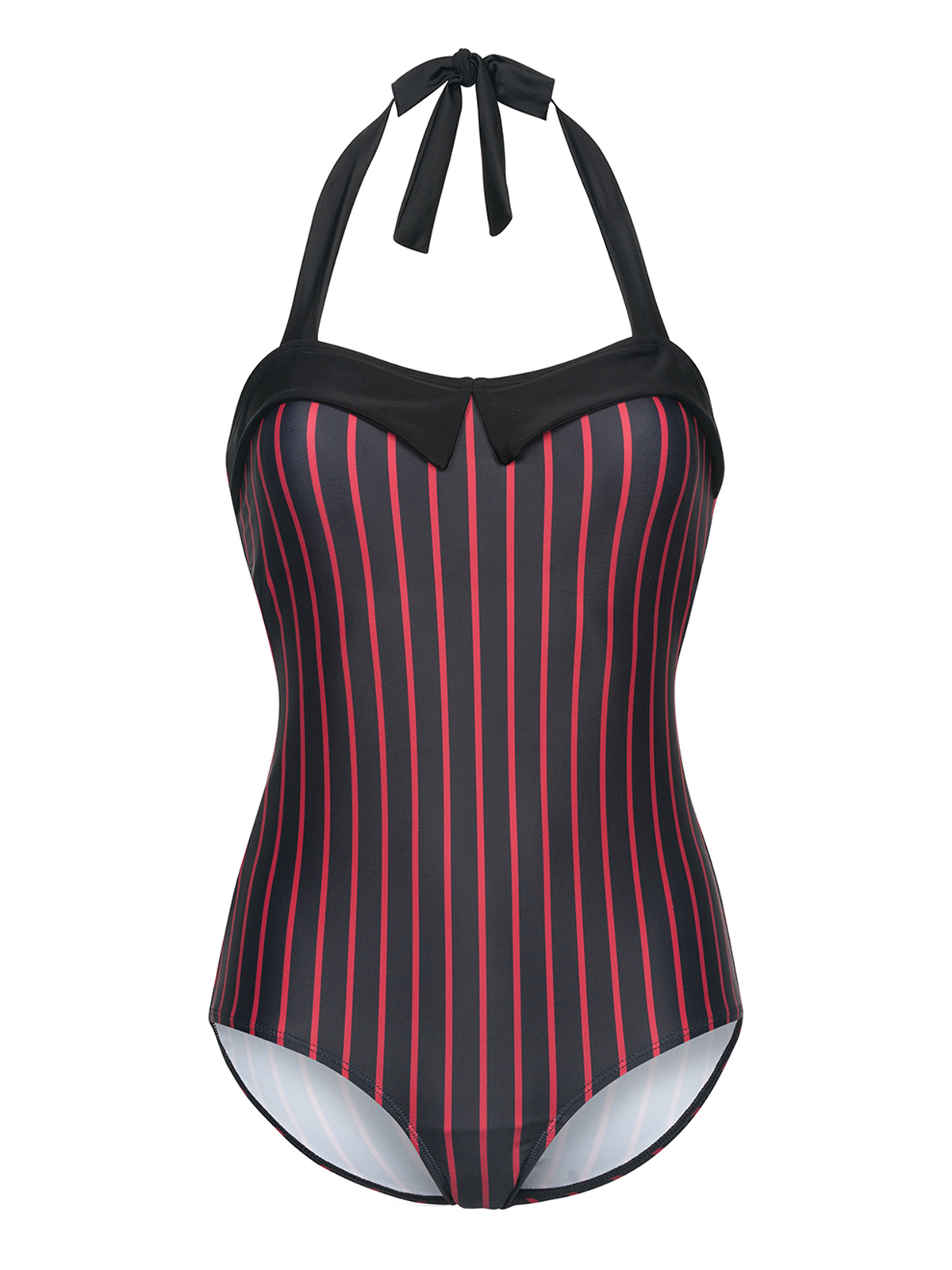Pussy Deluxe Red Affairs Damen Badeanzug schwarz allover