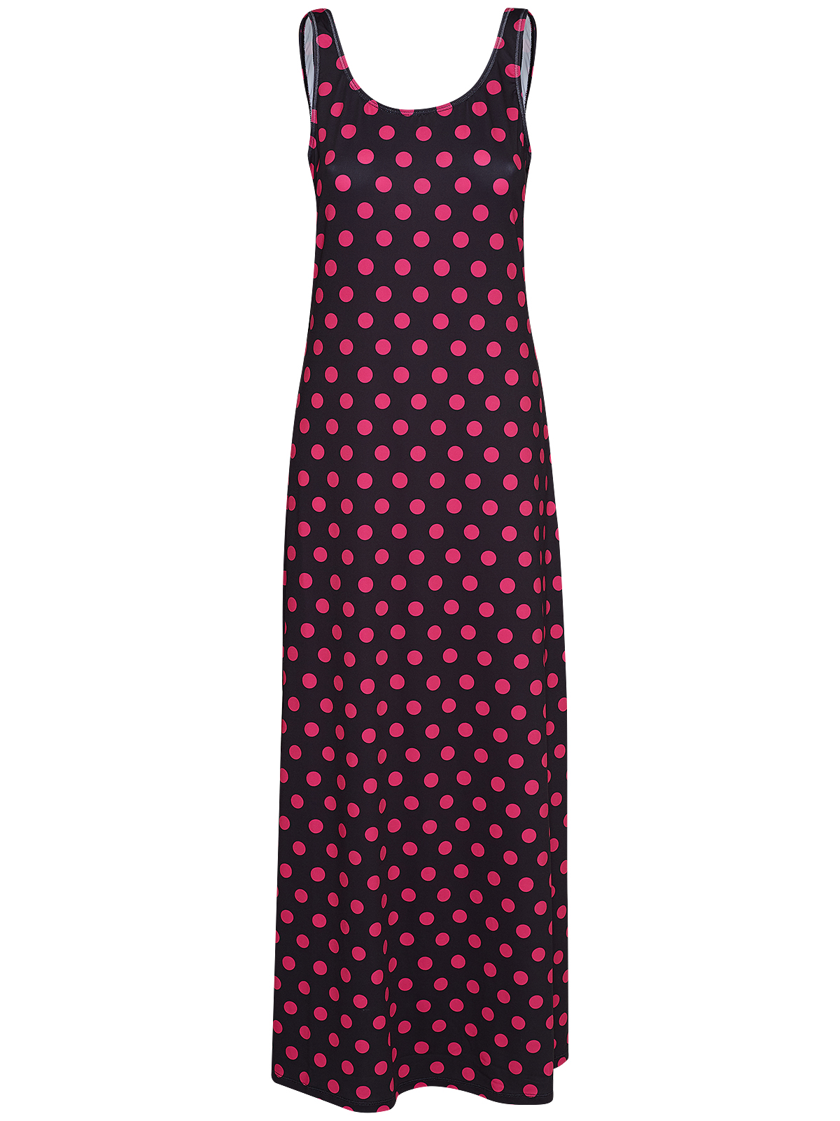 Pussy Deluxe Classic Pink Dotties Damen Strandkleid schwarz allover